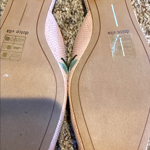 Dolce Vita Embroidered Floral Mules - Pink and Orange - Picture 4 of 5